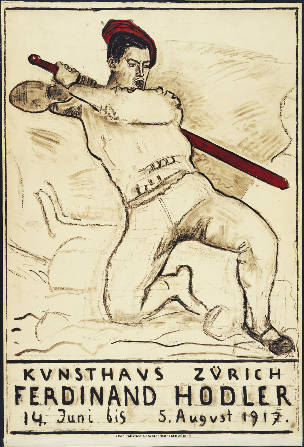 Ferdinand Hodler. Kunsthaus Zürich, Ferdinand Hodler, 14.Juni bis 5. August 1917. 1917