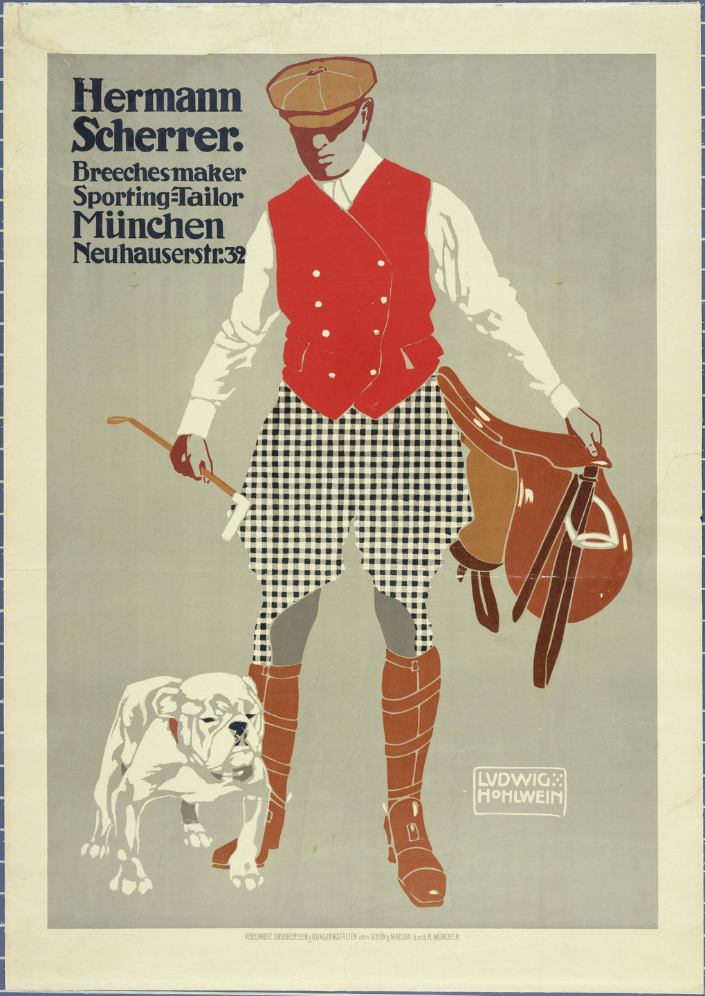 Ludwig Hohlwein. Hermann Scherrer, Breechesmaker, Sporting-Tailor. 1911