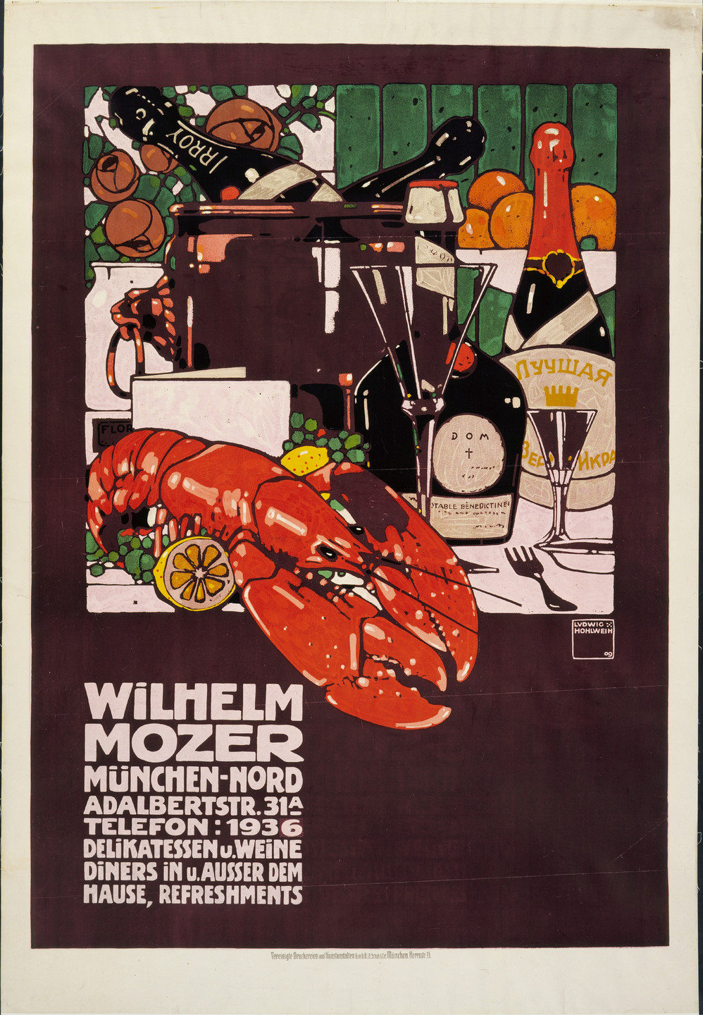 Ludwig Hohlwein. Wilhelm Mozer. 1909