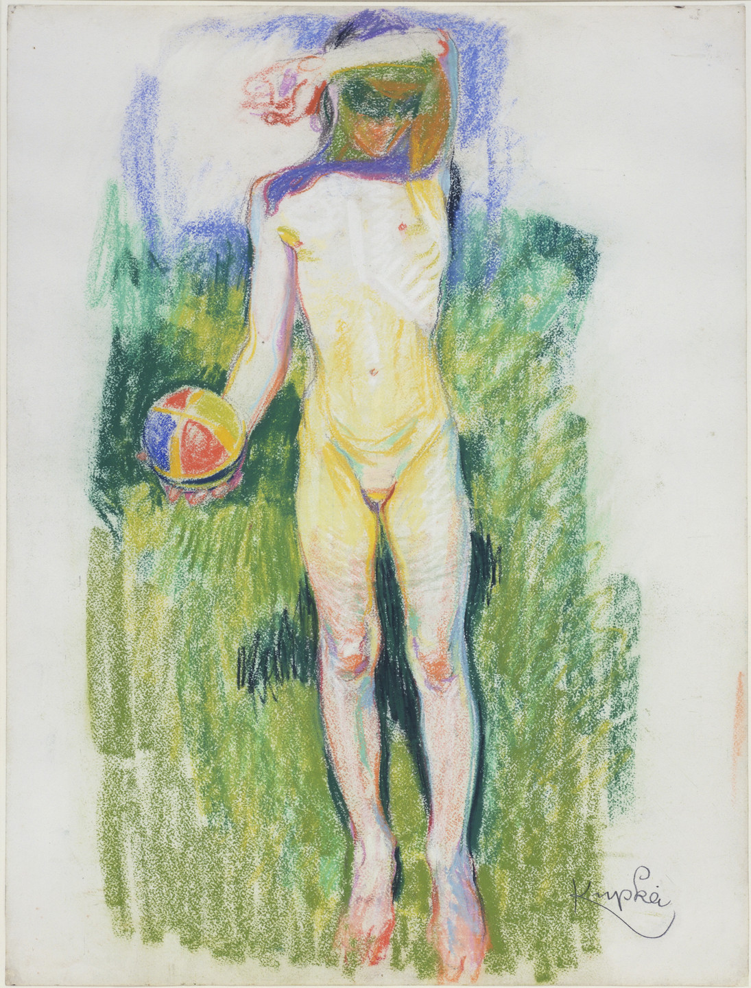 František Kupka. Girl with a Ball. c. 1908