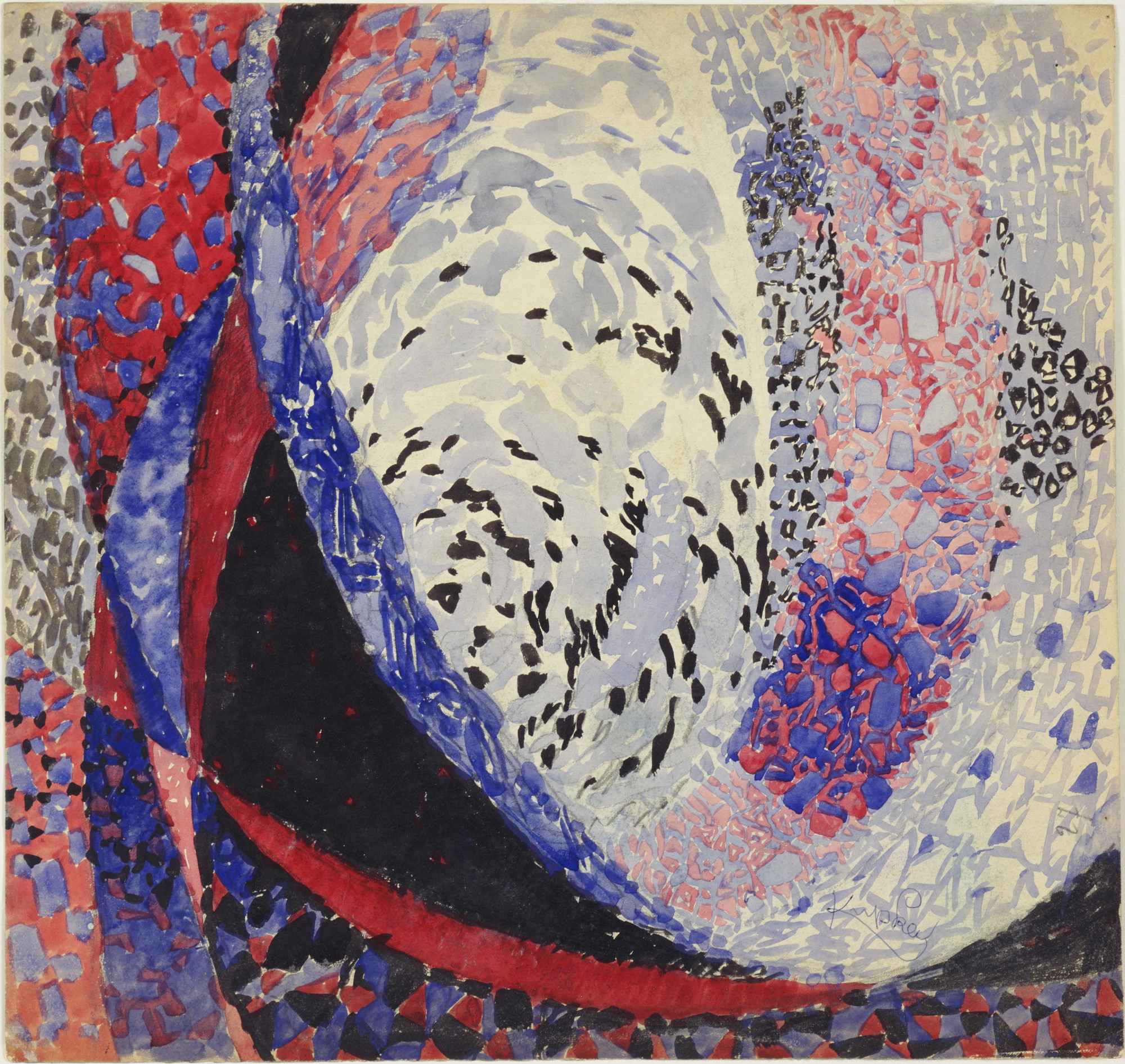 ぷうあ 絵画２点 František Kupka. Amorpha: Fugue in Two Colors. 1912 | MoMA