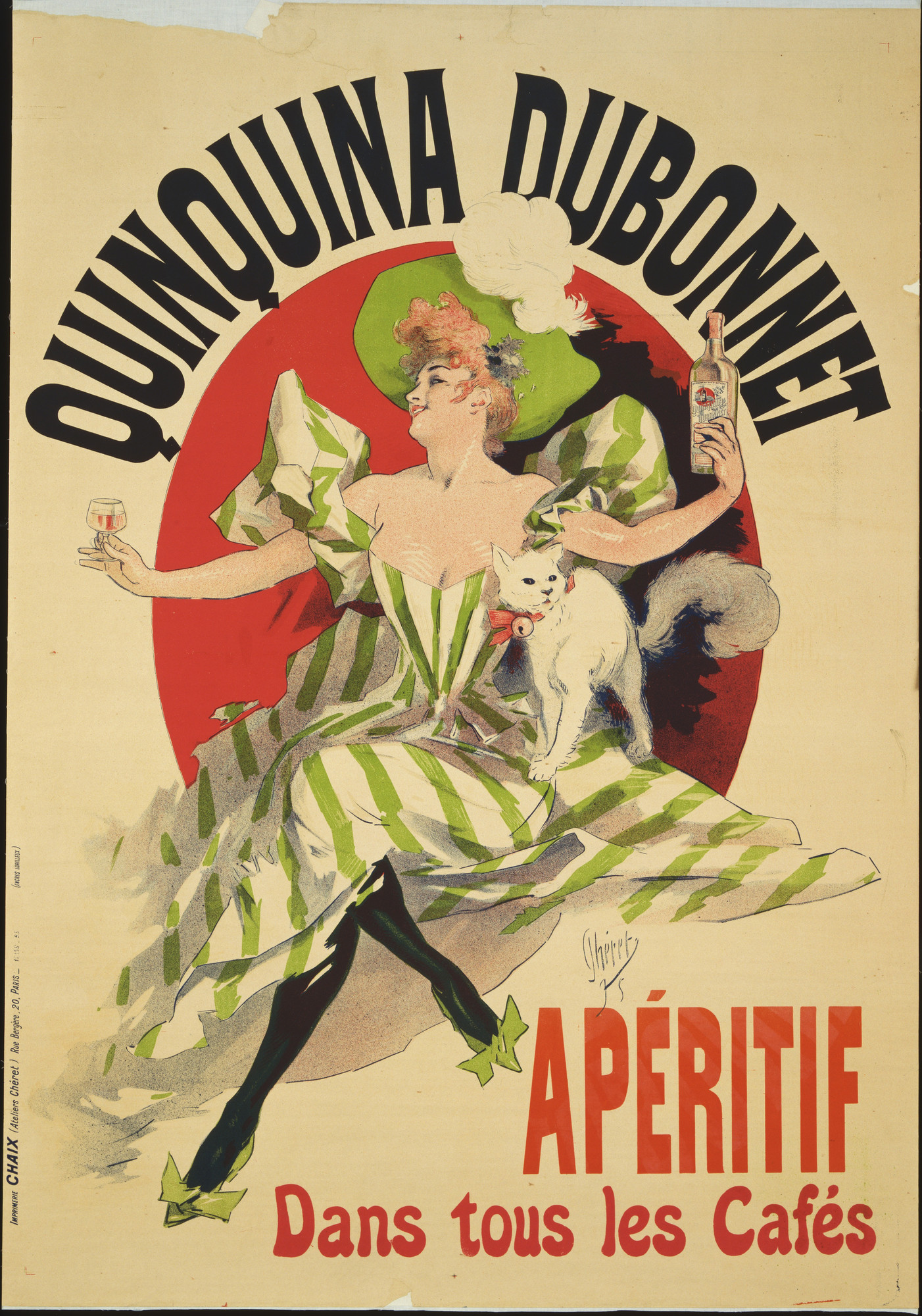 Jules Chéret. Quinquina Dubonnet, Apéritif, Dans tous les Cafés