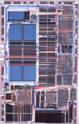 Diagram for Intel486 Microprocessor Chip
