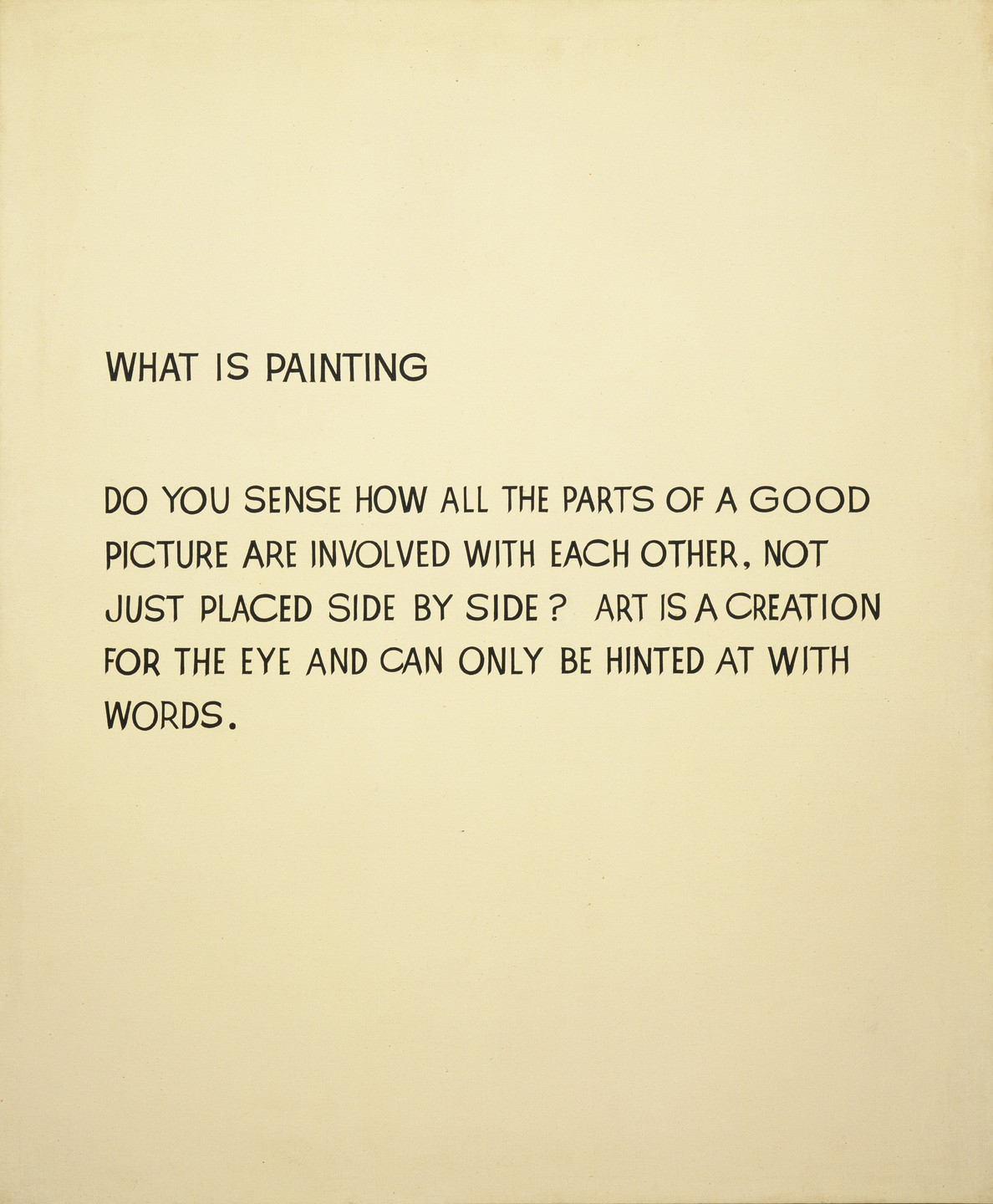 John Baldessari. What Is Painting. 1966-68