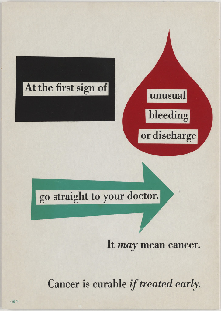 Cancer is Curable If Treated Early (At the first sign of unusual bleeding or discharge go straight to your doctor. It may mean cancer.)