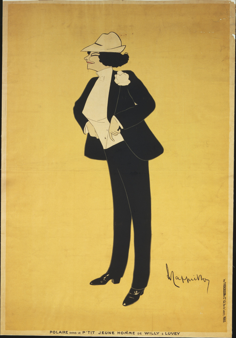 Leonetto Cappiello. Polaire Dans Le P&#39;tit Jeune Homme de Willy &amp; Luvet. c. 1900
