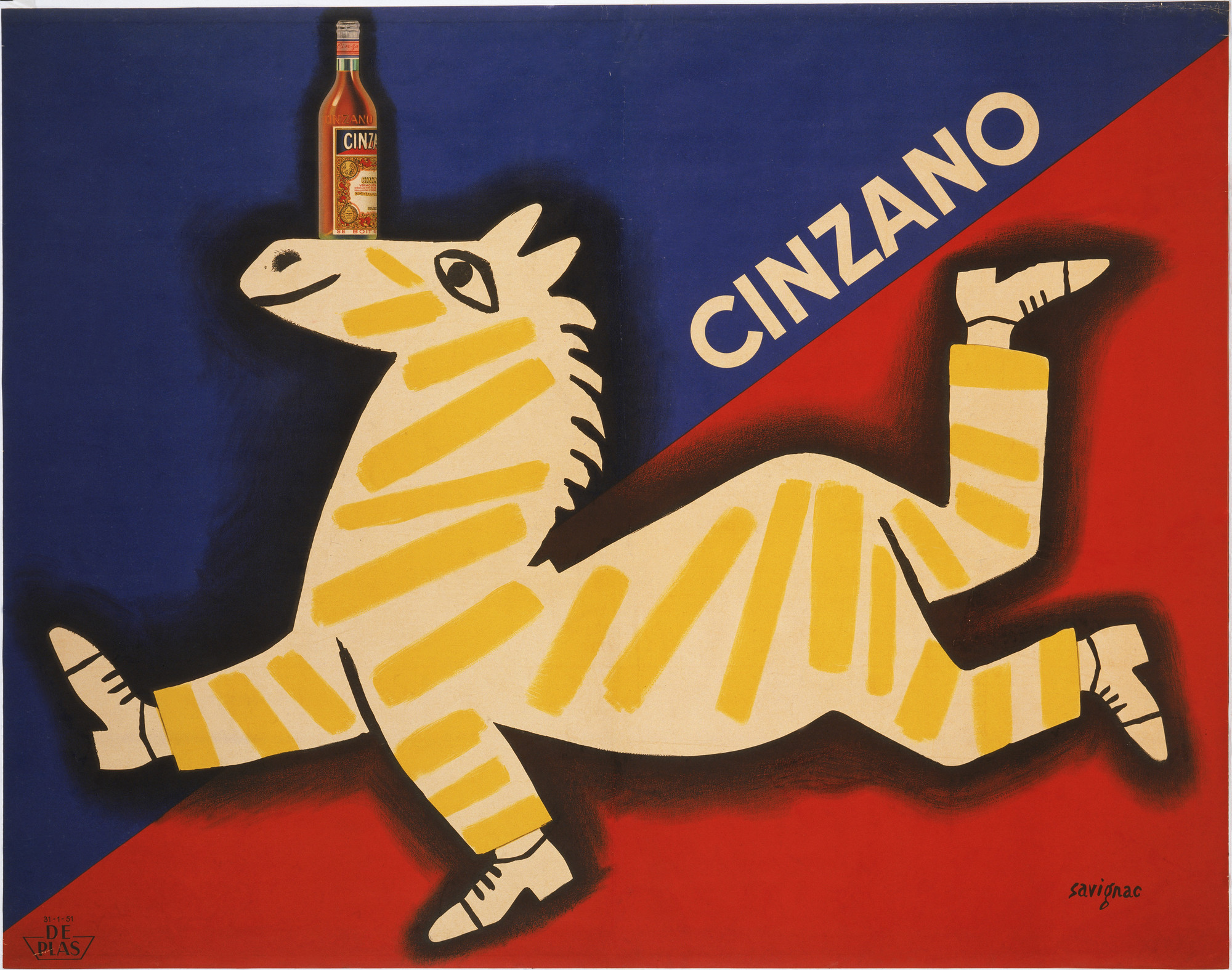 Raymond Savignac. Cinzano. 1951 | MoMA