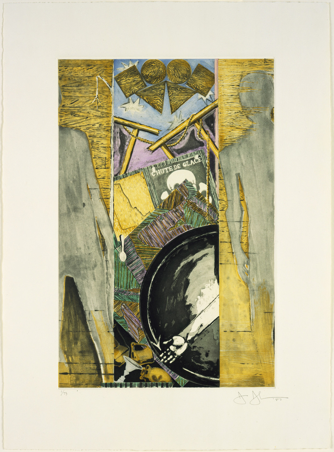 Jasper Johns. Fall from The Seasons. 1987