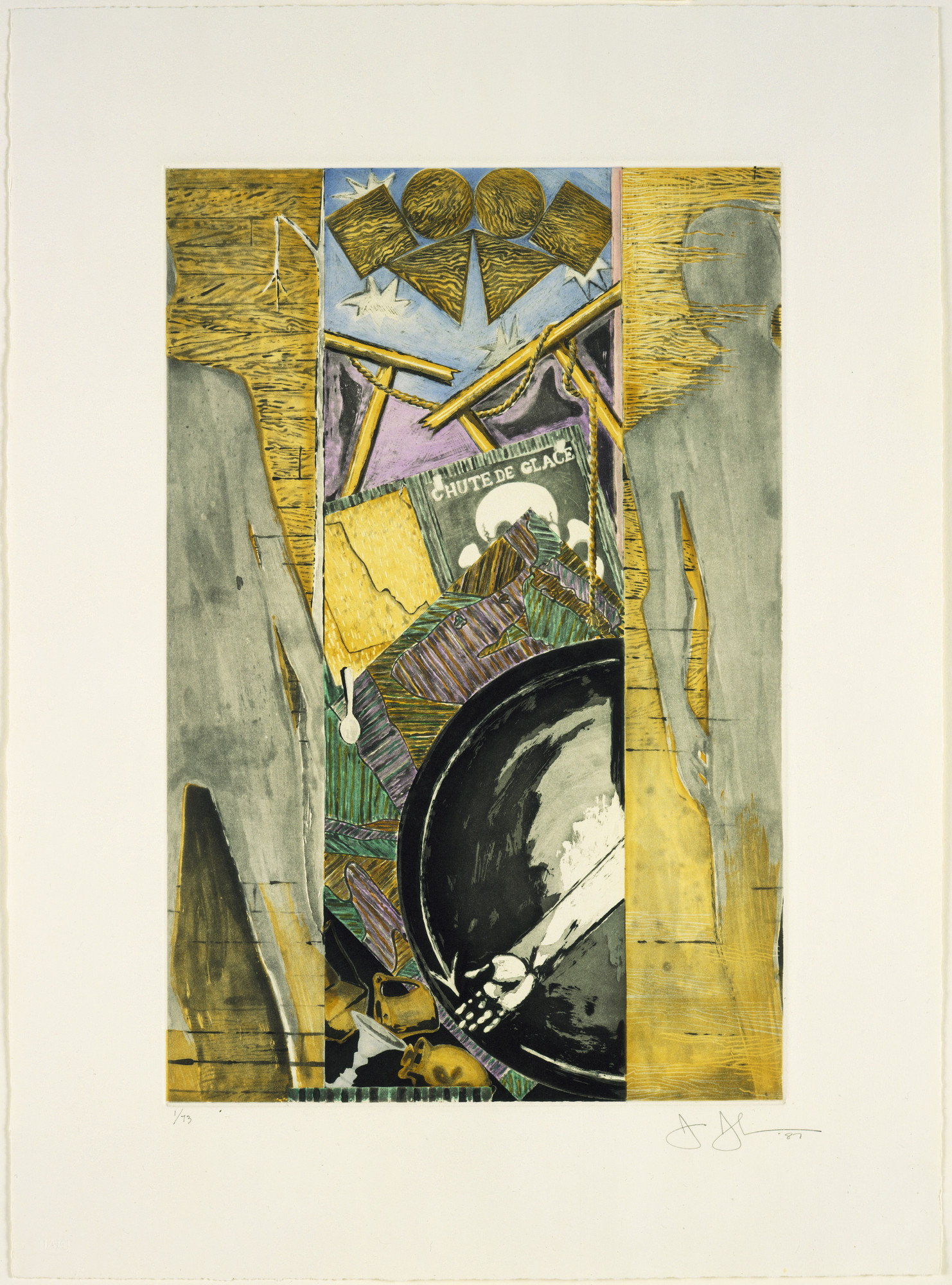 Jasper Johns. Fall from The Seasons. 1987 | MoMA