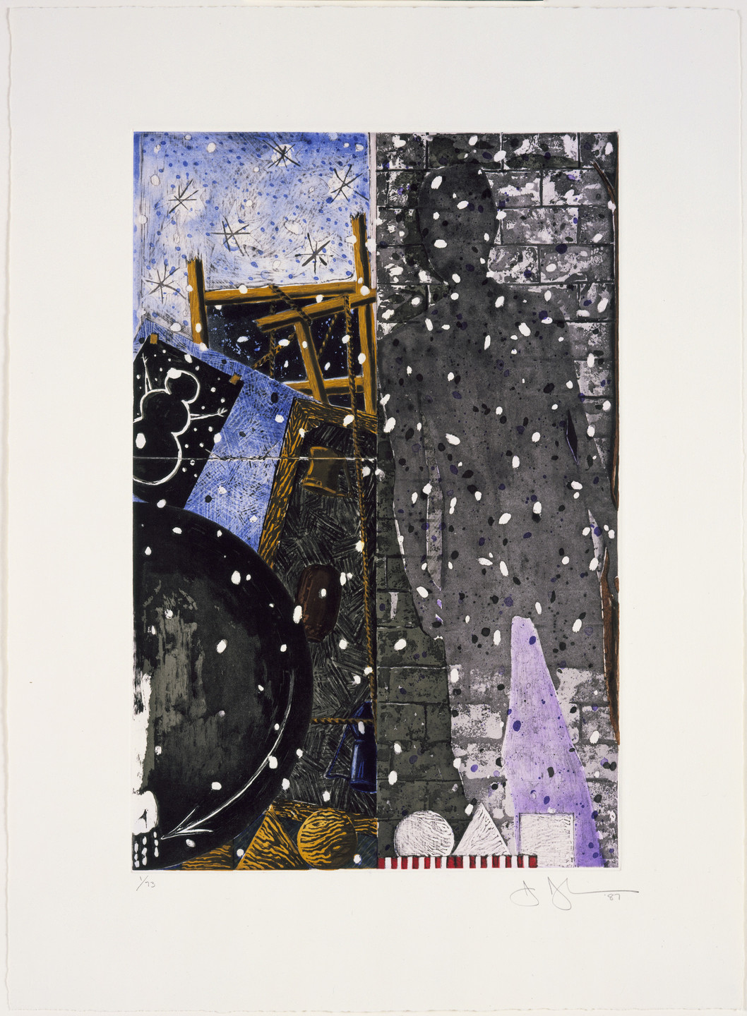 Jasper Johns. Winter from The Seasons. 1987