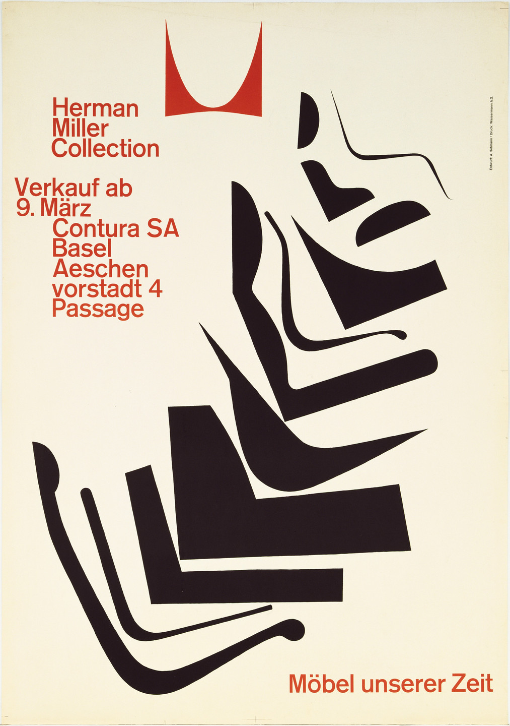 Armin Hofmann. Herman Miller Collection, Möbel unserer Zeit. 1962