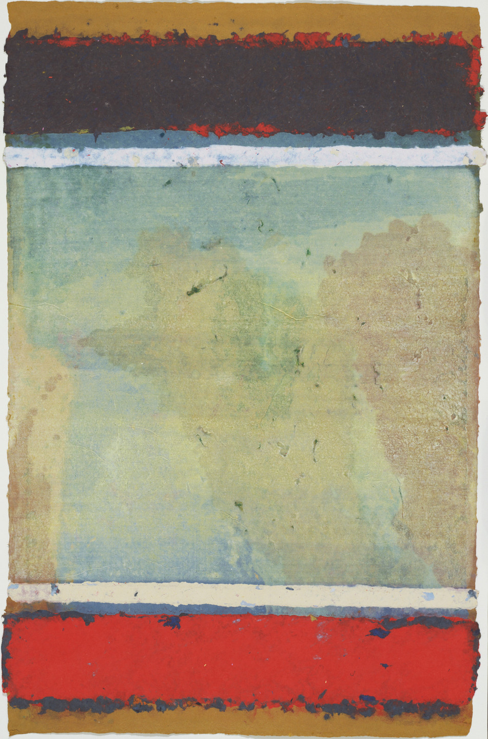 Kenneth Noland. Horizontal Stripes (III-27) from the series Horizontal Stripes. 1978