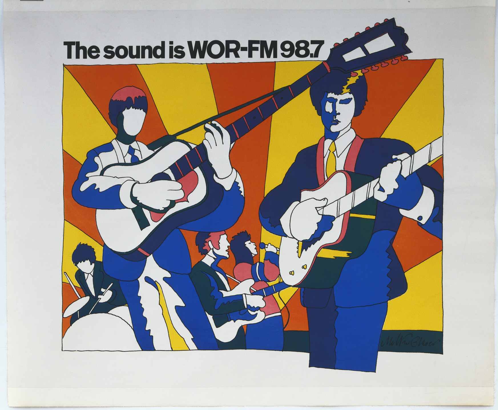 Milton Glaser. The Sound is WOR-FM 98.7. 1966