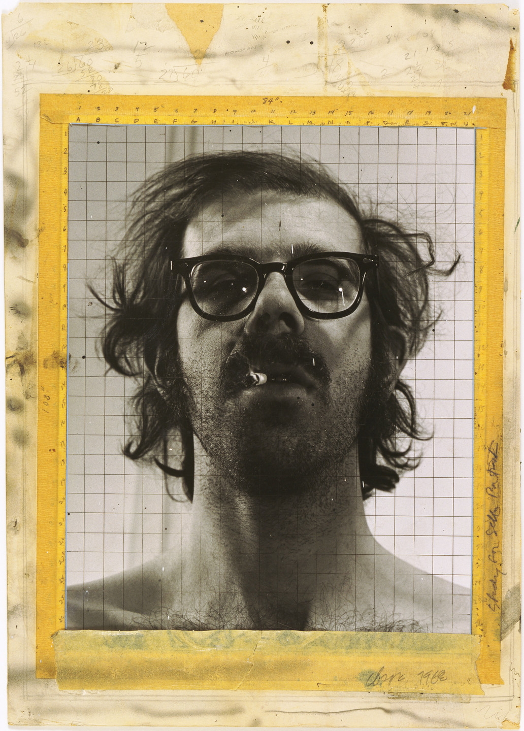 Chuck Close. Study for Self-Portrait. 1968