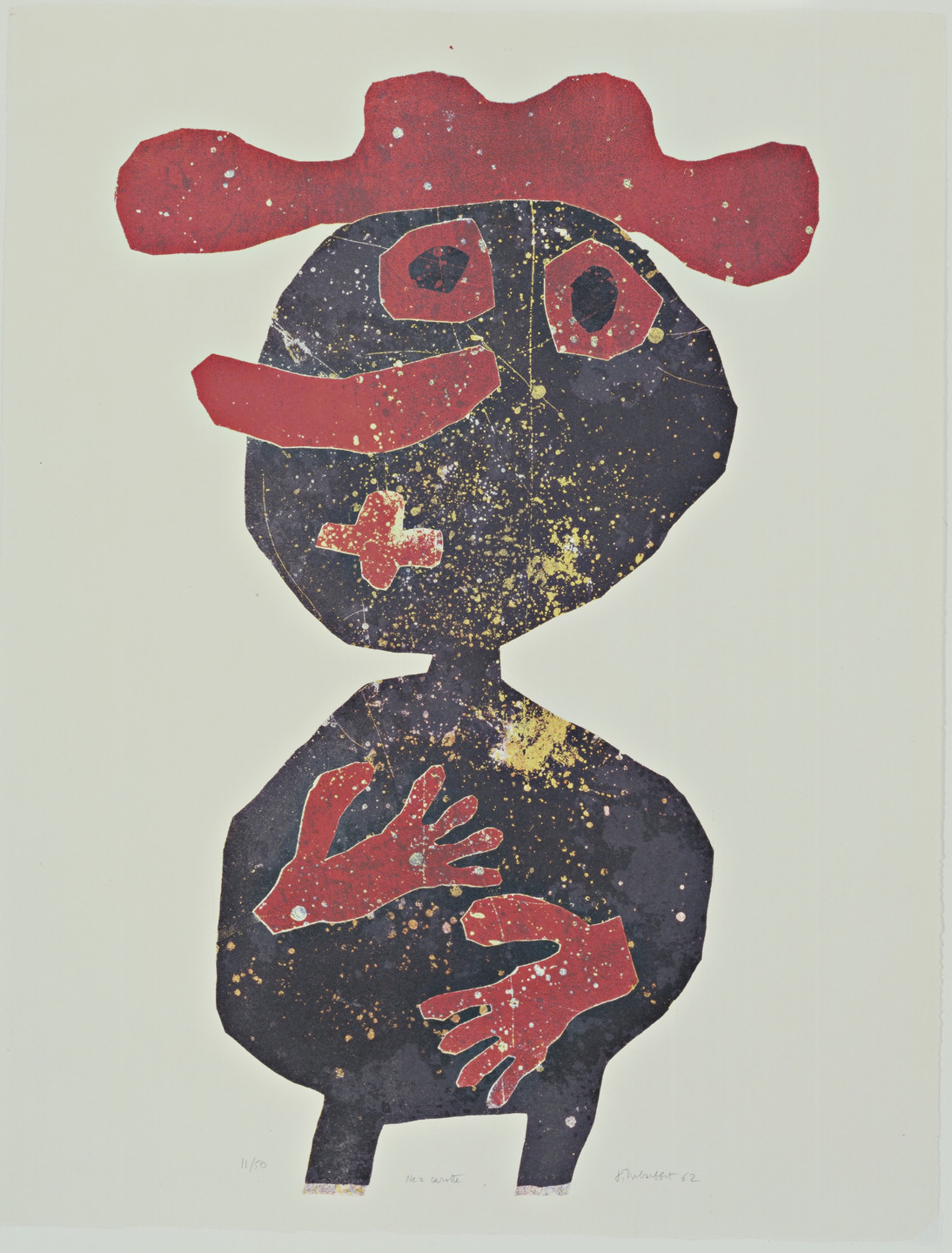 Jean Dubuffet. Carrot Nose (Nez carotte). 1961, published 1962