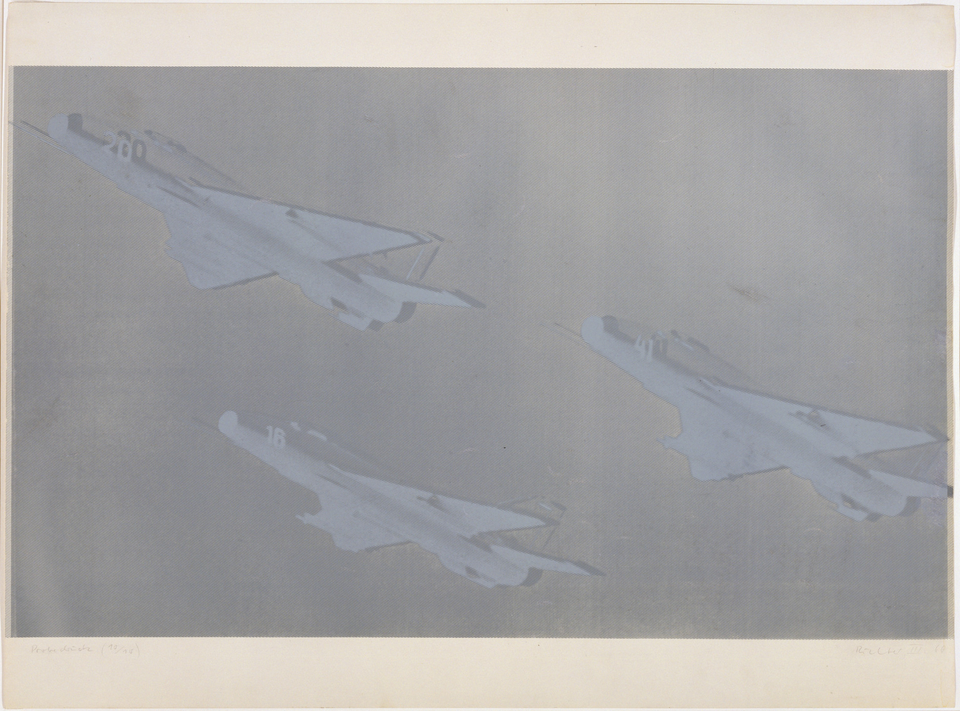 Gerhard Richter. Airplane I (Flugzeug I). 1966