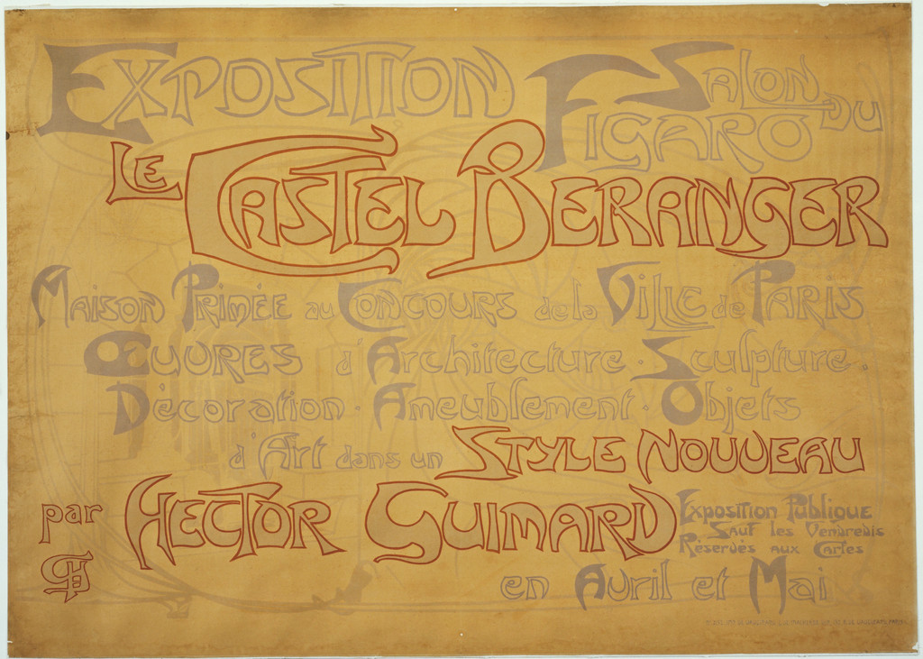 Le Castel Béranger (Poster for an Exposition at Salon du Figaro, Paris)