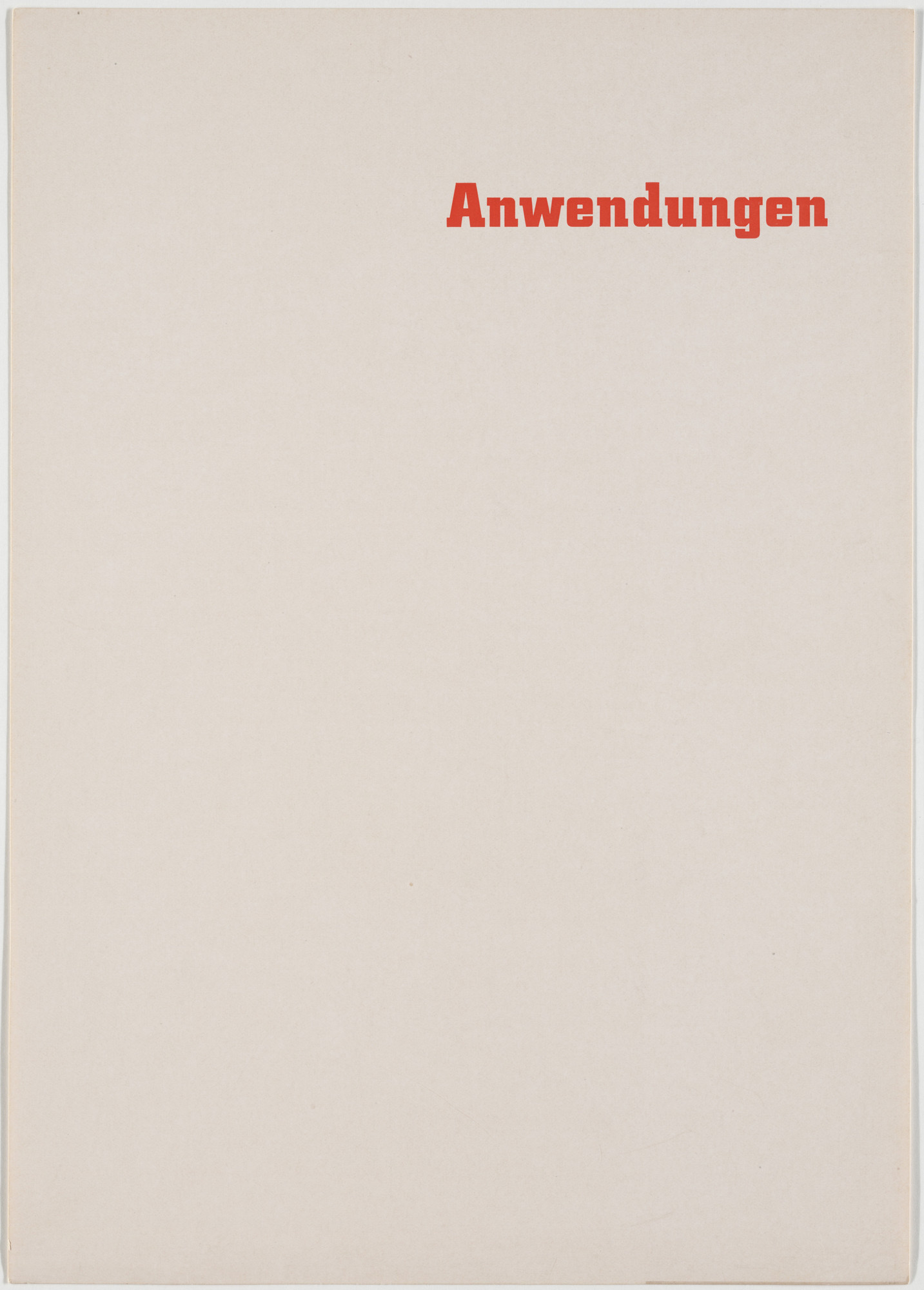 Georg Trump. Anwendungen