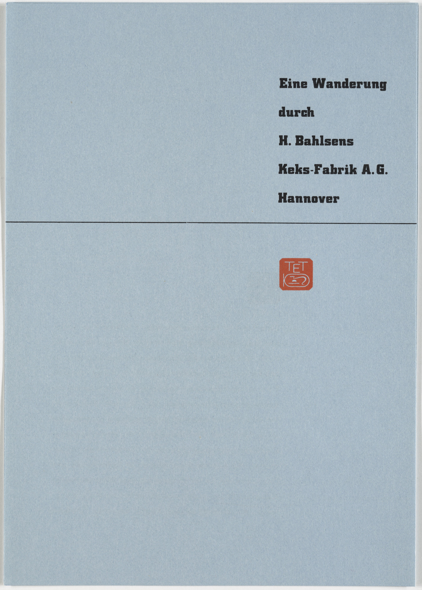 Georg Trump. Eine Wanderung durch Bahlsens Keks-Fabrik A.G., Hannover