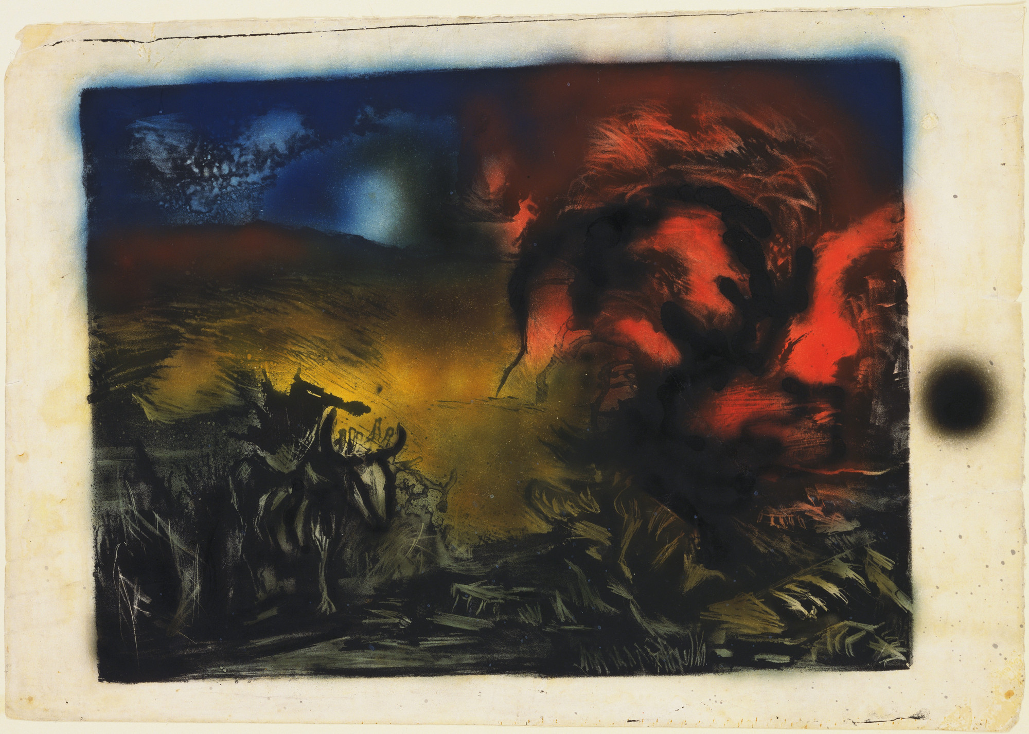 Jackson Pollock. Landscape with Steer. c. 1936–37