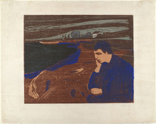 Edvard Munch. Melancholy III (Melankoli III). 1902