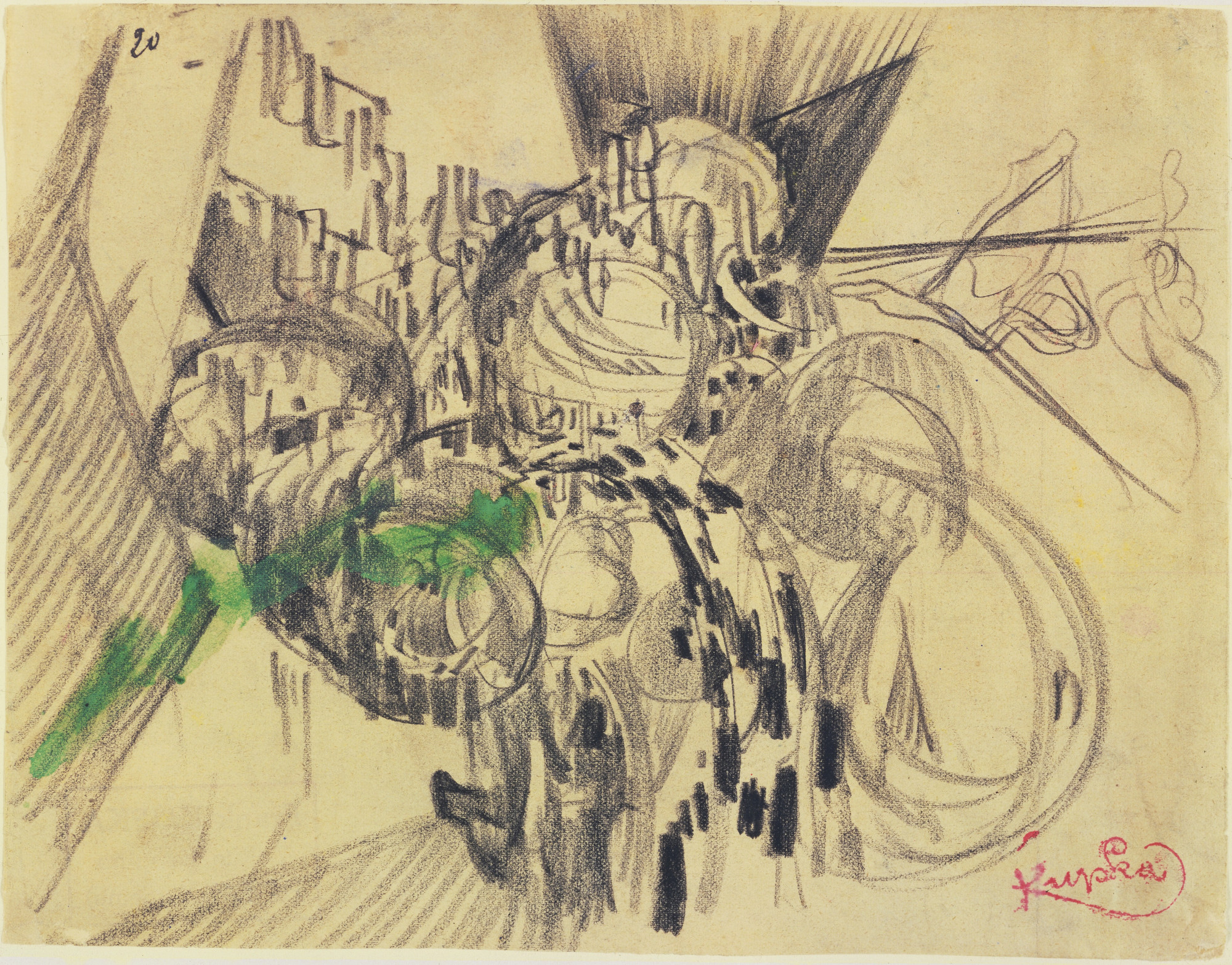 František Kupka. Study with Green