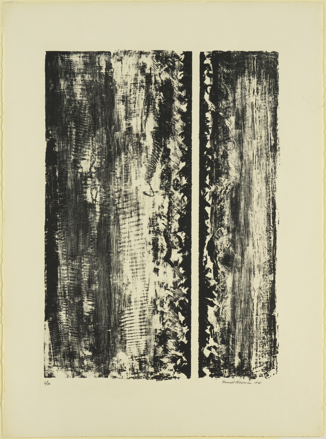 Barnett Newman. Untitled. 1961