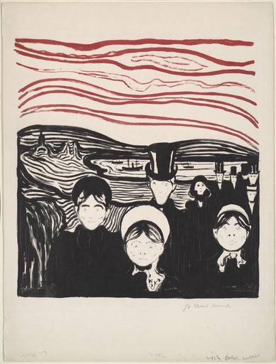 Edvard Munch. Anxiety. 1896