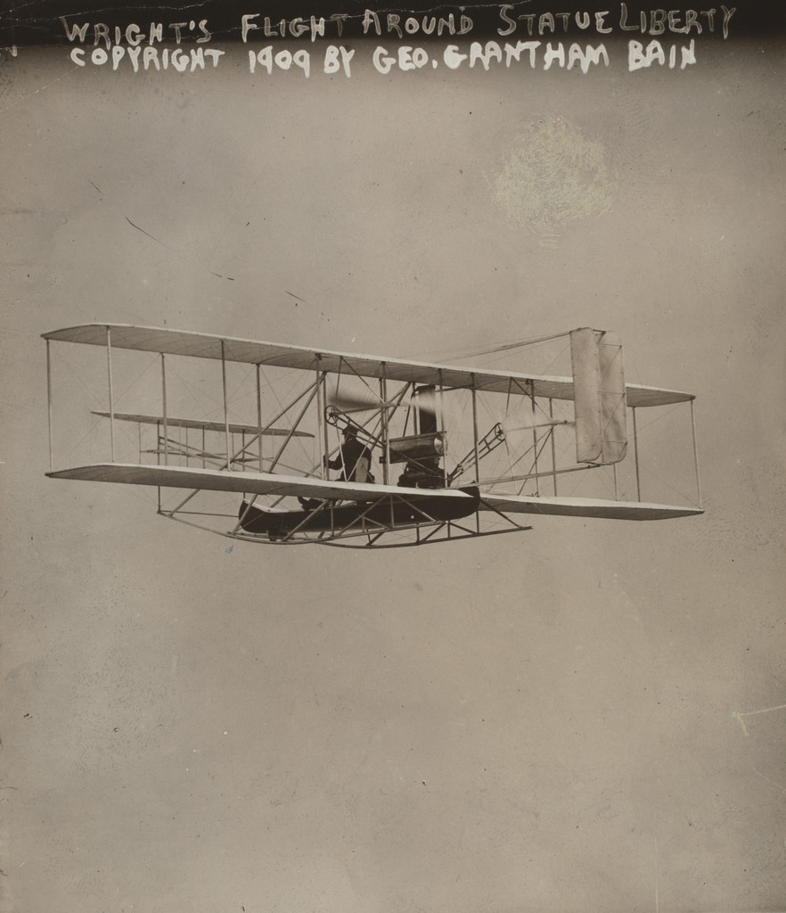 Wright's Flight around Statue of Liberty