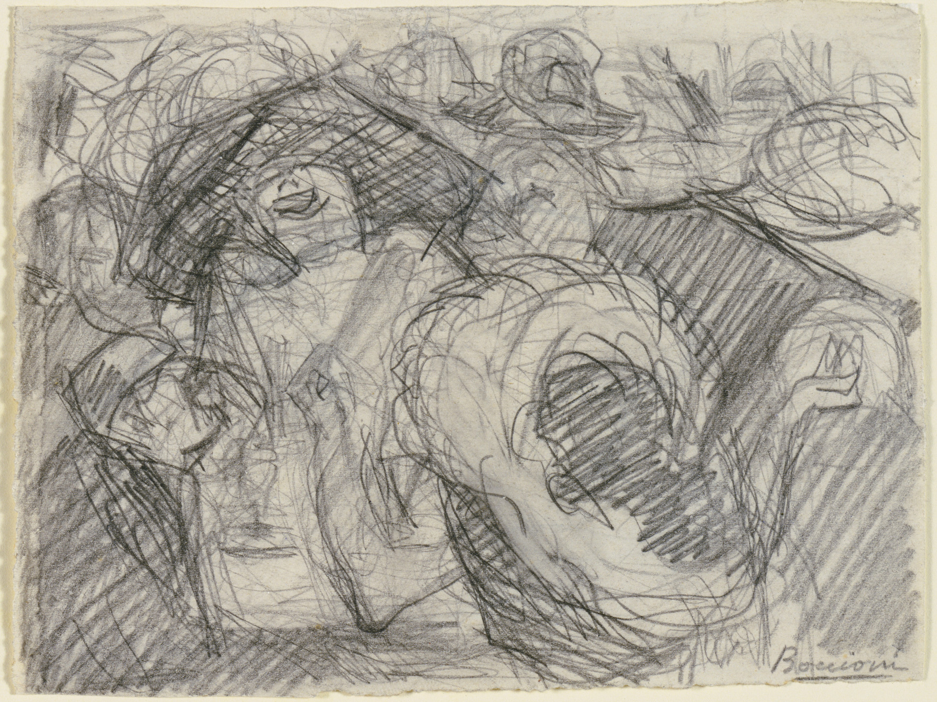 Umberto Boccioni. Study for The Laugh. 1910–11