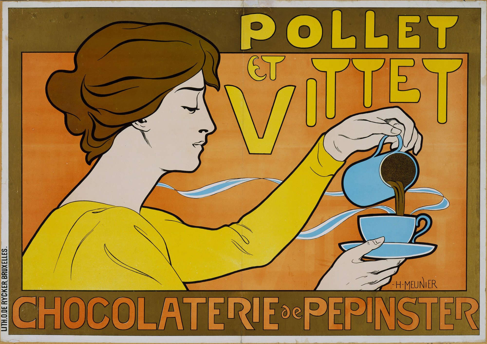 Henri Meunier. Pollet et Vittet, Chocolaterie de Pepinster. c. 1896