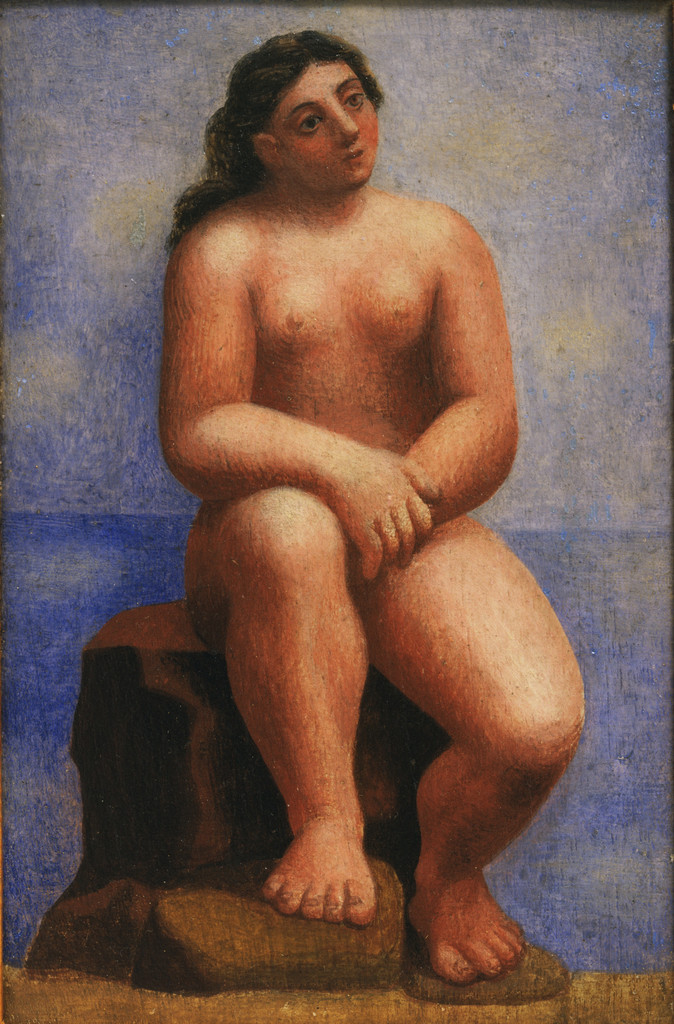 Nude Seated on a Rock