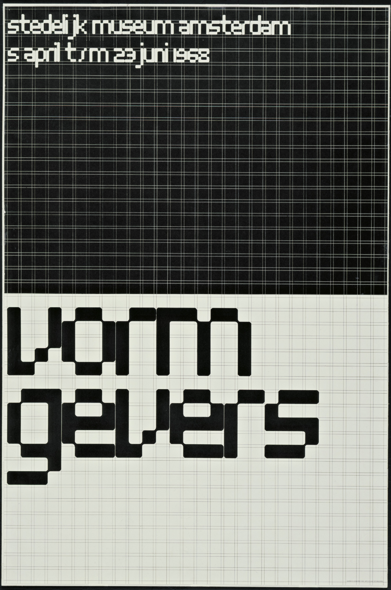 Wim Crouwel stedelijk museum1965年ポスター Wim Crouwel | MoMA
