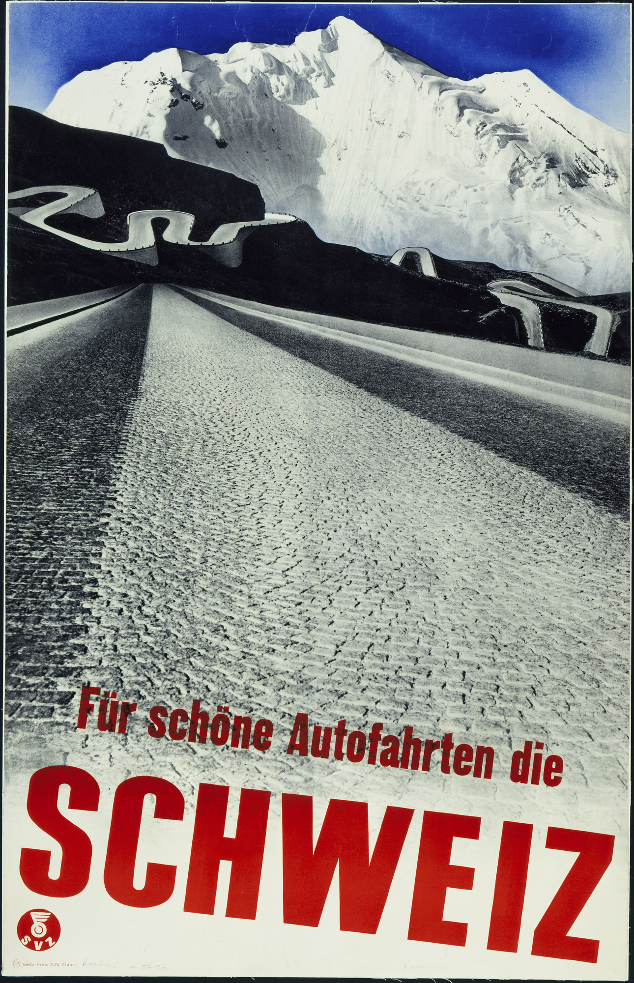 Herbert Matter. Für shöne Autofahrten die Schweiz. 1935 | MoMA