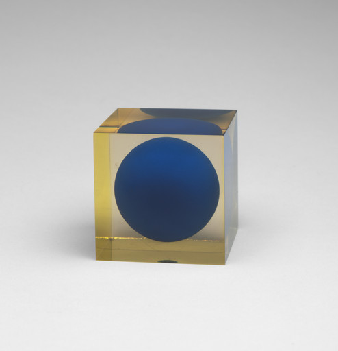 Enzo Mari. Dynamic Optical Deformation of a Cube in a Sphere. 1958