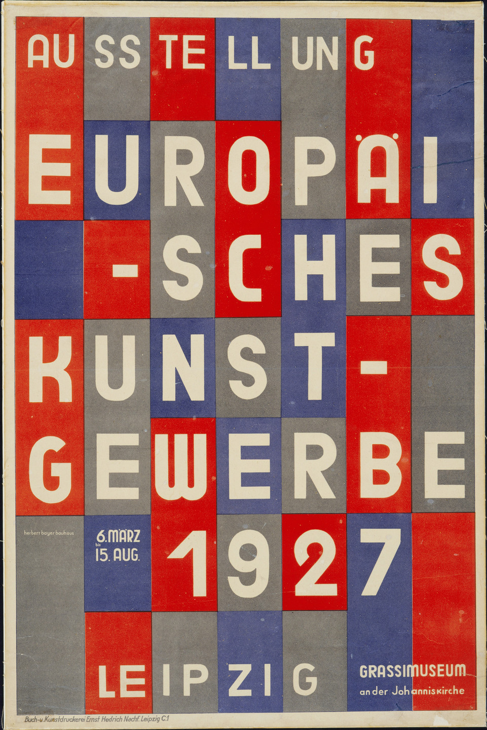 Herbert Bayer. Ausstellung Europaisches Kunstgewerbe. 1927