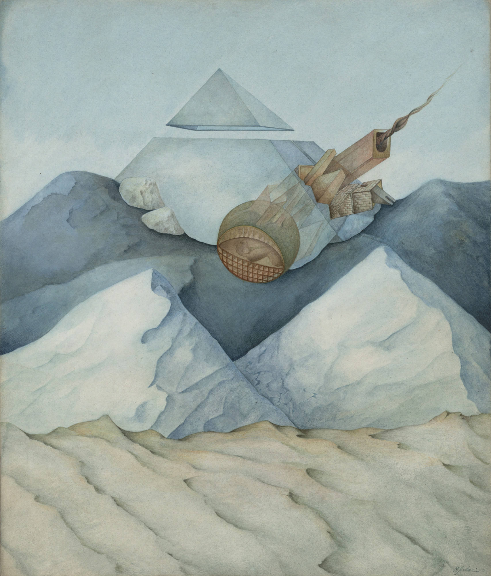 Massimo Scolari. Addio Melampo Project, Oblique projection. 1975 | MoMA