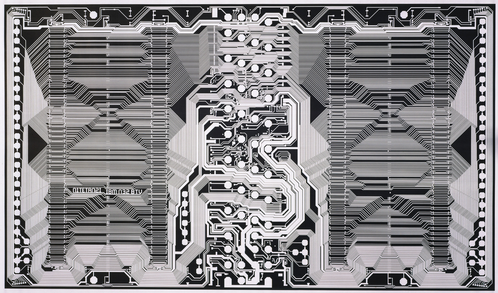 IBM, East Fishkill, NY. Diagram of Dynamic Random-Access Memory Chip (DRAM). 1984