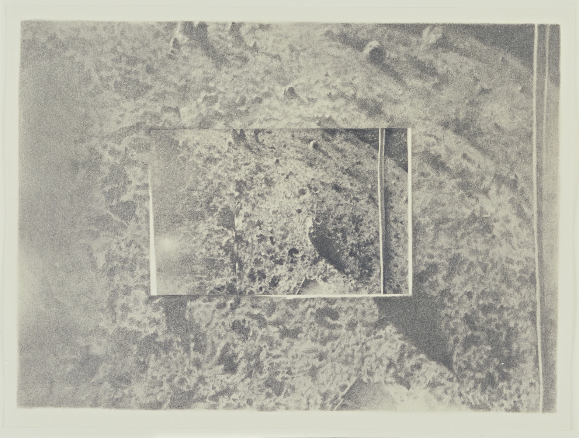 Vija Celmins. Moon Surface (Luna 9) #1. 1969