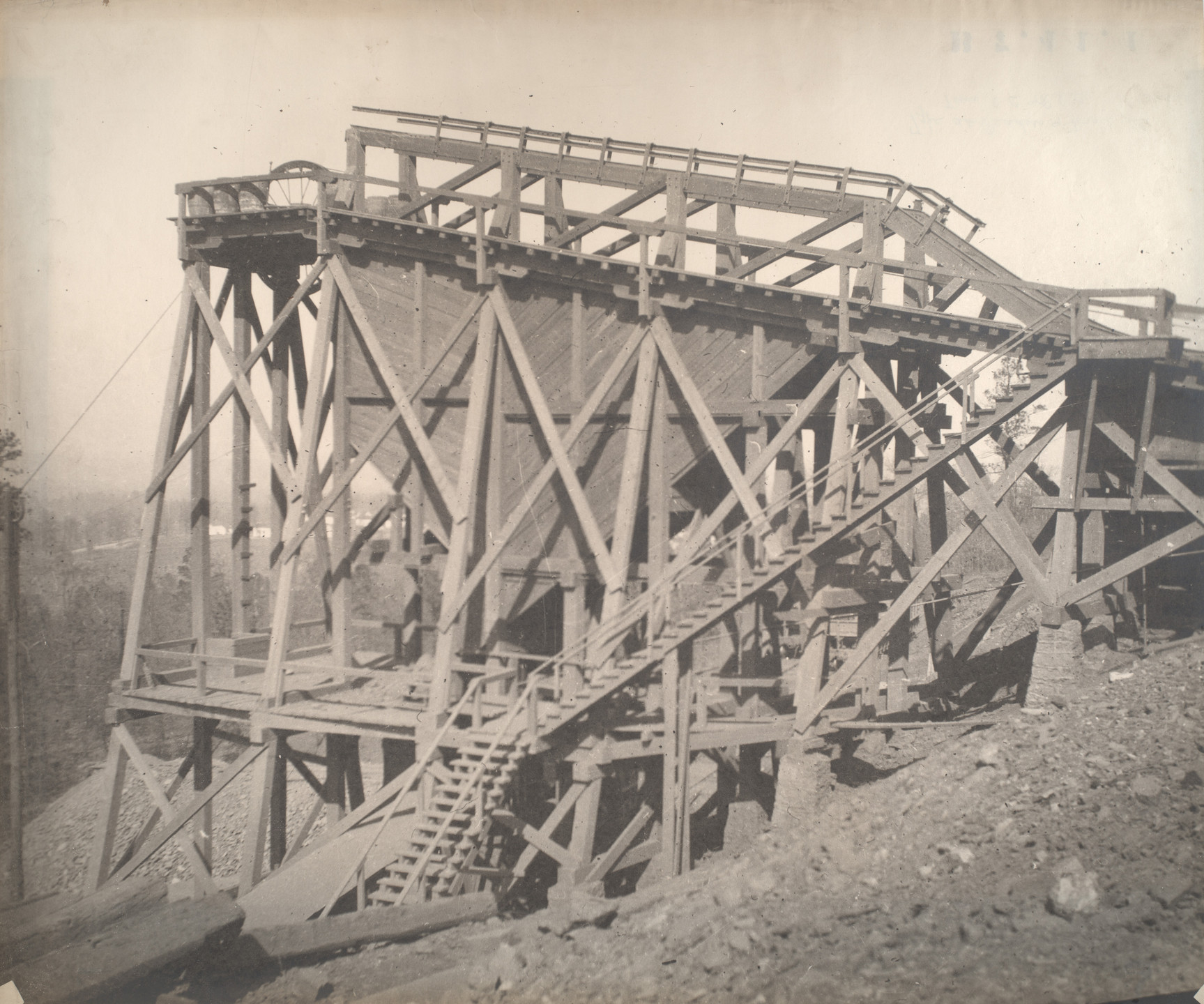 Unidentified photographer. Untitled (Entrance to mine). 1908