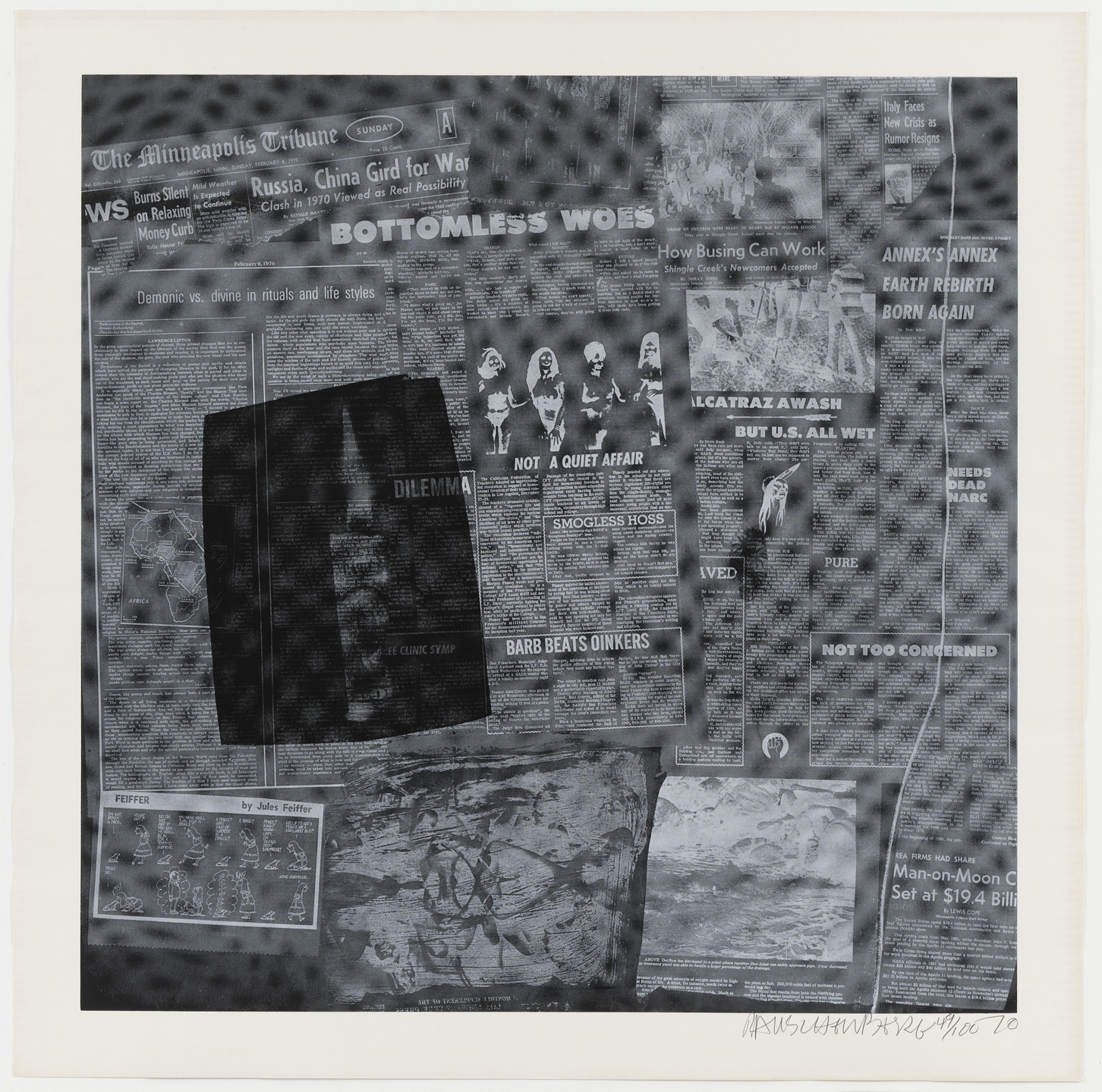 Robert Rauschenberg. Surface Series from Currents. 1970