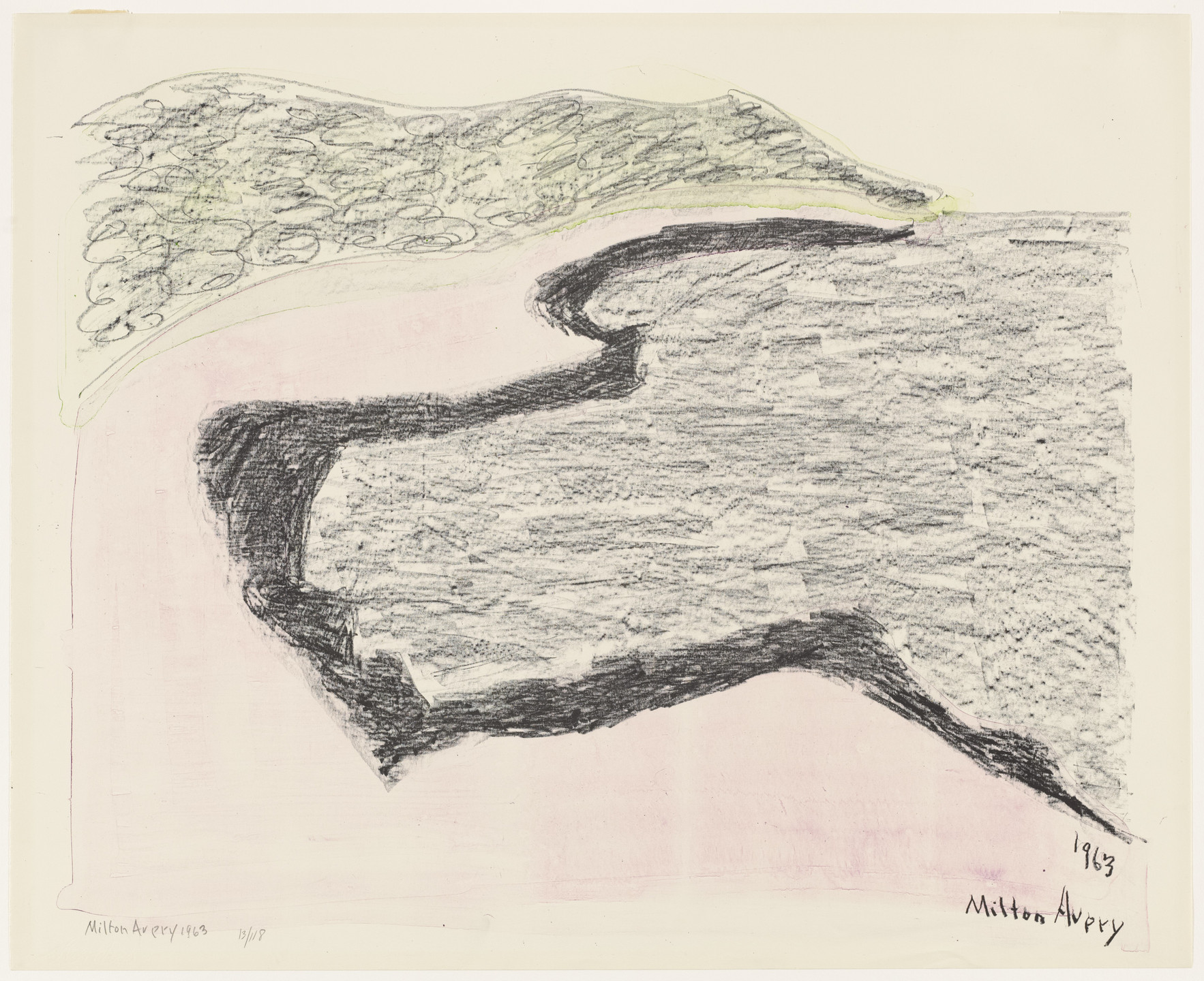 Milton Avery. Gray Sea. 1963