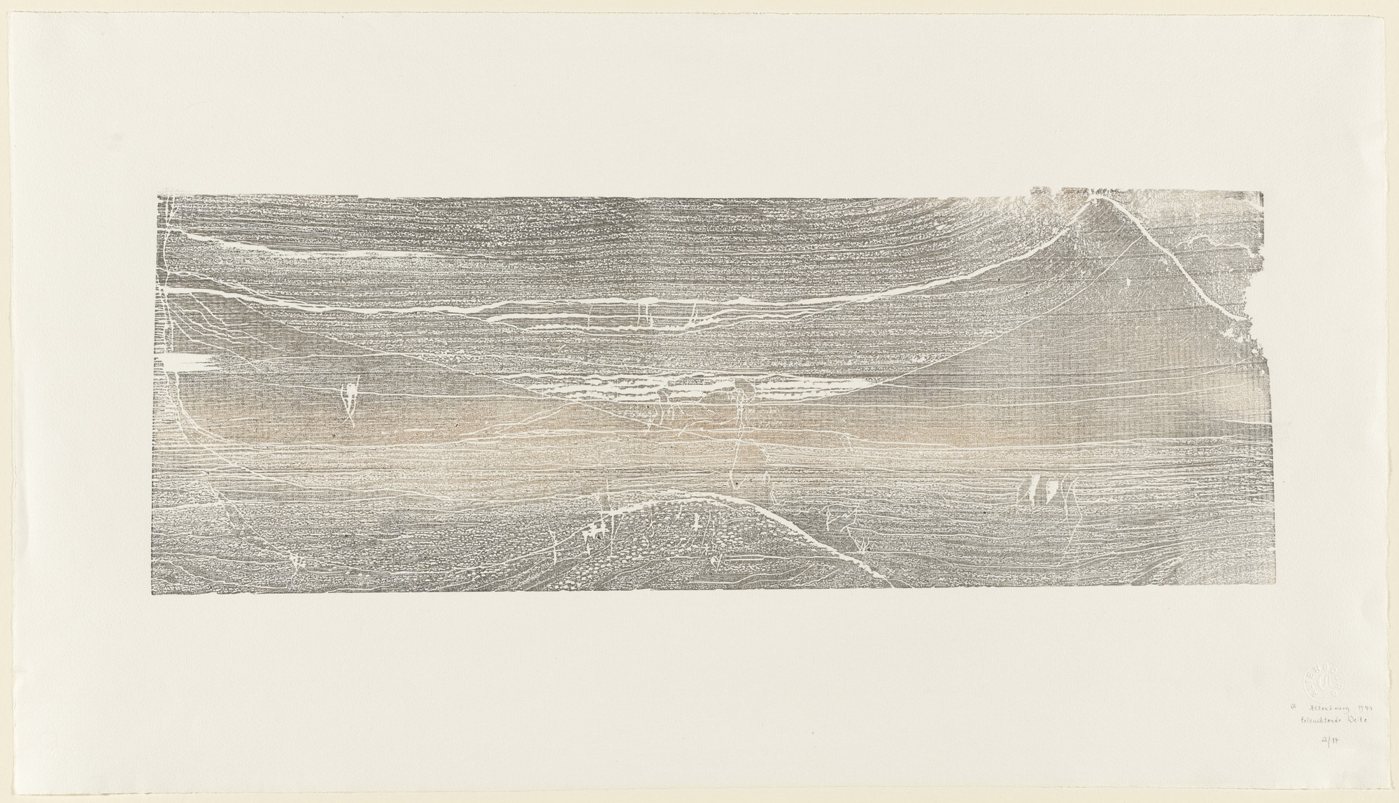 Gerhard Altenbourg. Noble Distance (Erleuchtende Weite). 1977