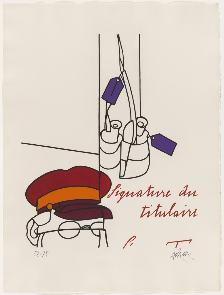The Chief's Signature, Valerio Adami, 1970