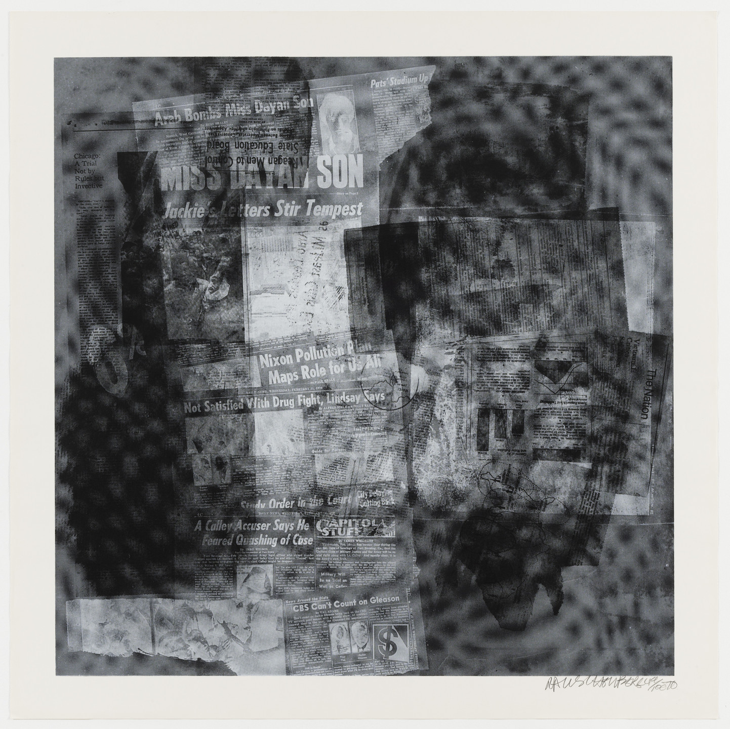 Robert Rauschenberg. Surface Series from Currents. 1970