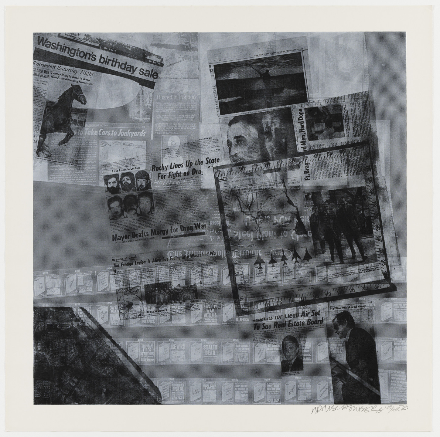 Robert Rauschenberg. Surface Series from Currents. 1970