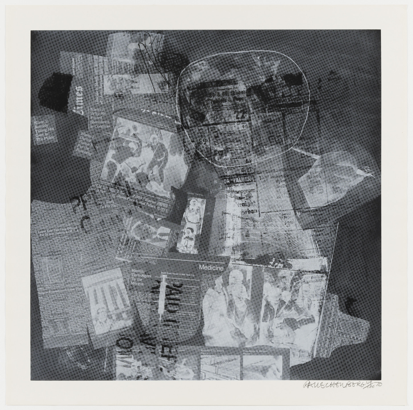 Robert Rauschenberg. Surface Series from Currents. 1970