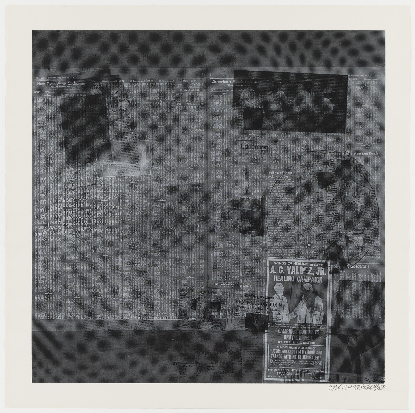 Robert Rauschenberg. Surface Series from Currents. 1970