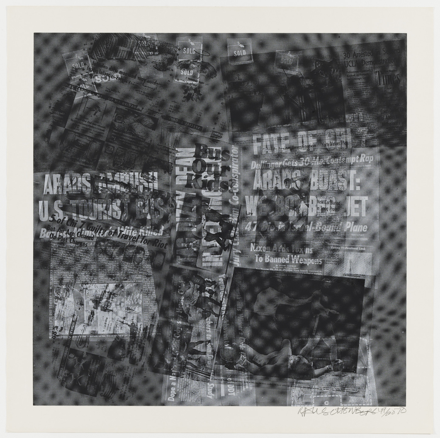 Robert Rauschenberg. Surface Series from Currents. 1970