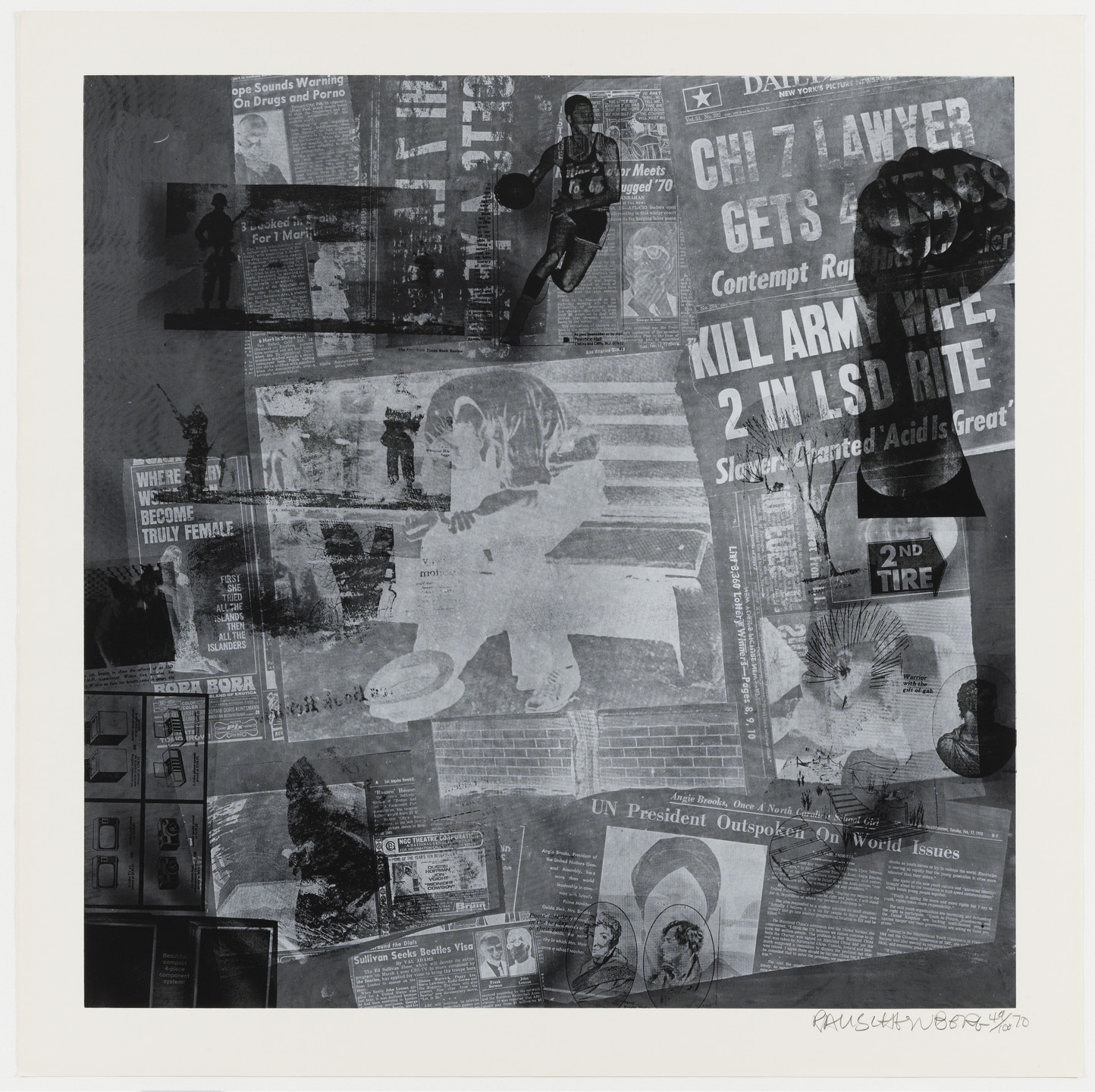 Robert Rauschenberg. Surface Series from Currents. 1970